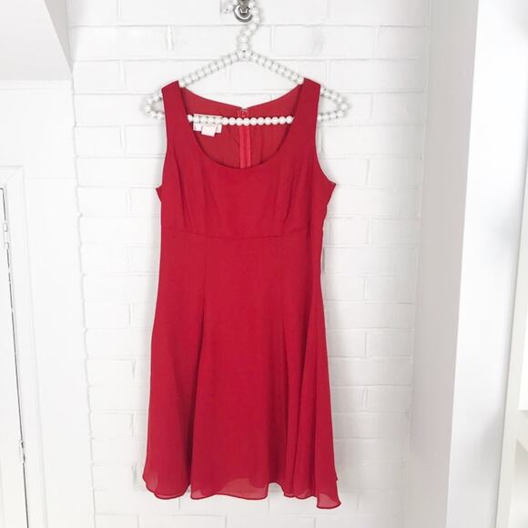 Vintage Hugo Buscati Collection Red Flattering Y2K Style Dress Size 4 - Picture 1 of 9